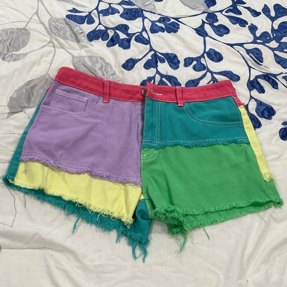 Color Block Retro Jeans - Picture 1 of 3